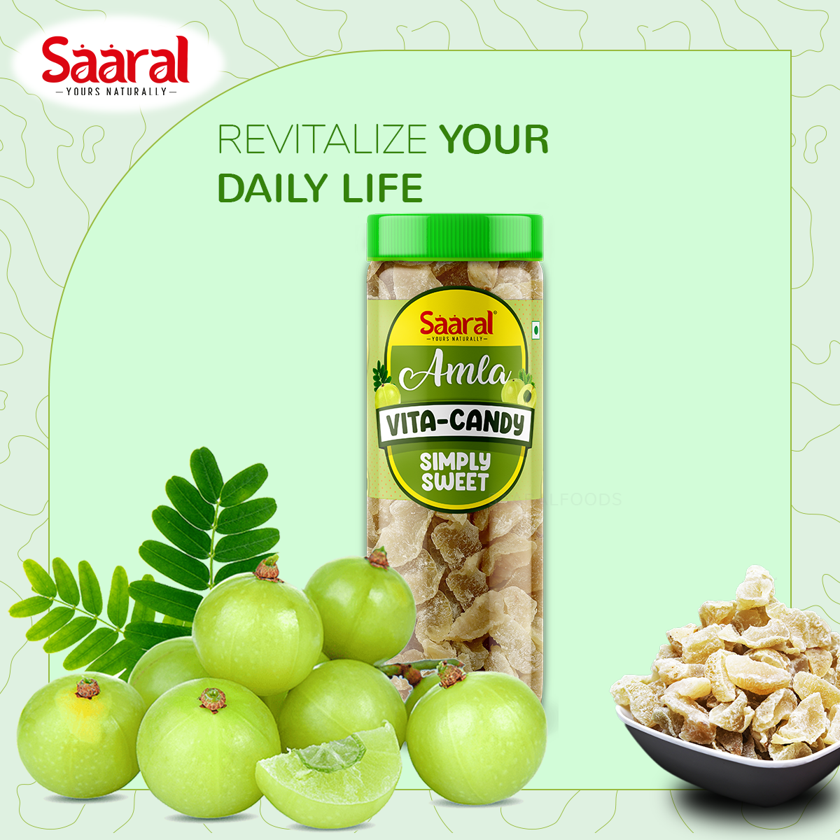 Saaral Amla Simply Sweet Dry Candy (150gms)