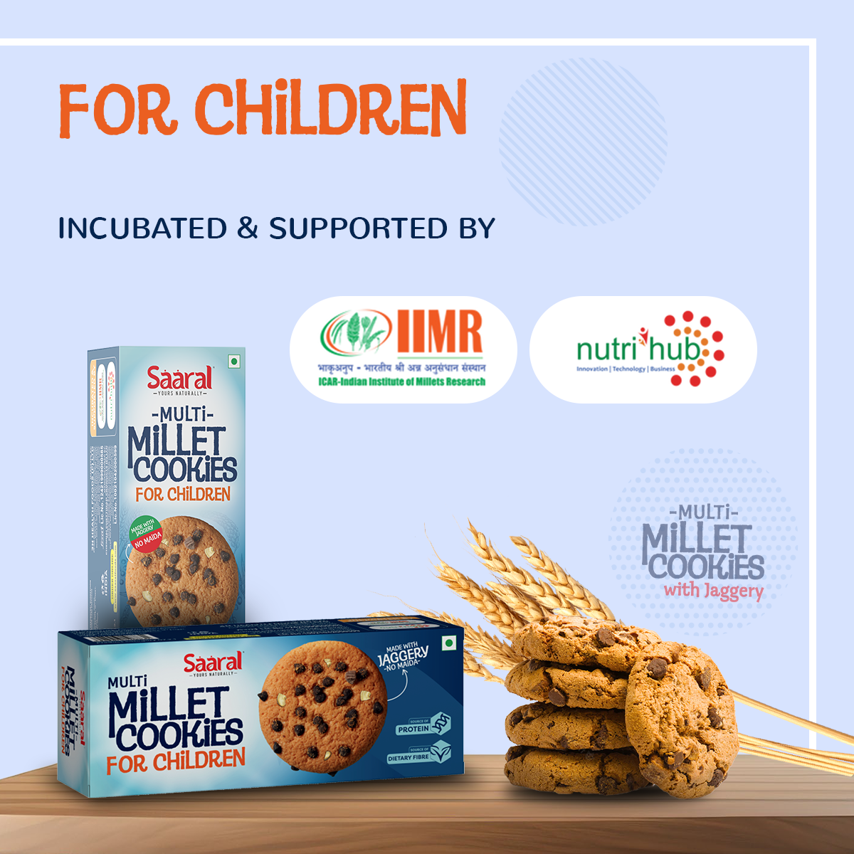 Saaral Multi Millet Cookies for Children