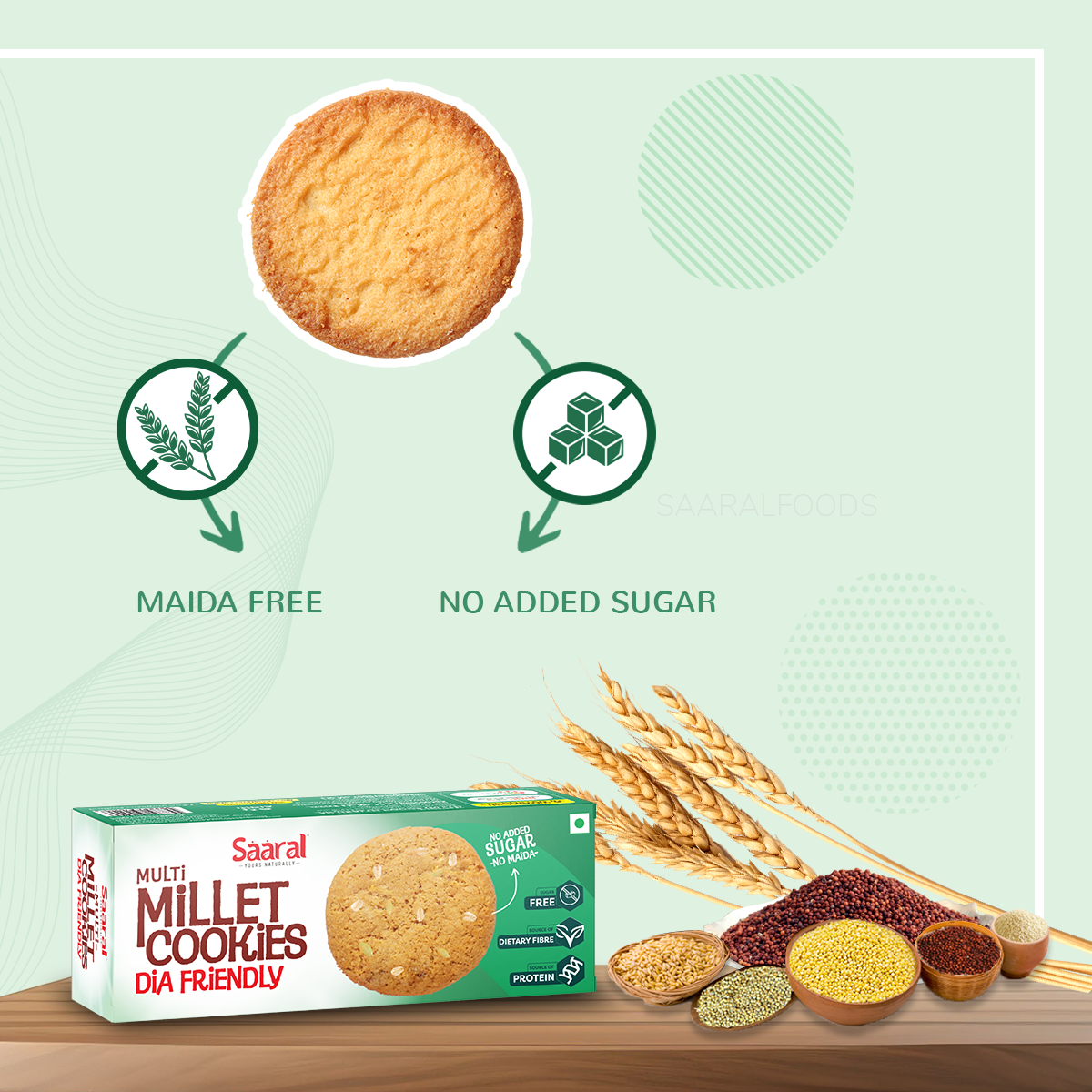 Saaral Multi Millet Dia Friendly Cookies