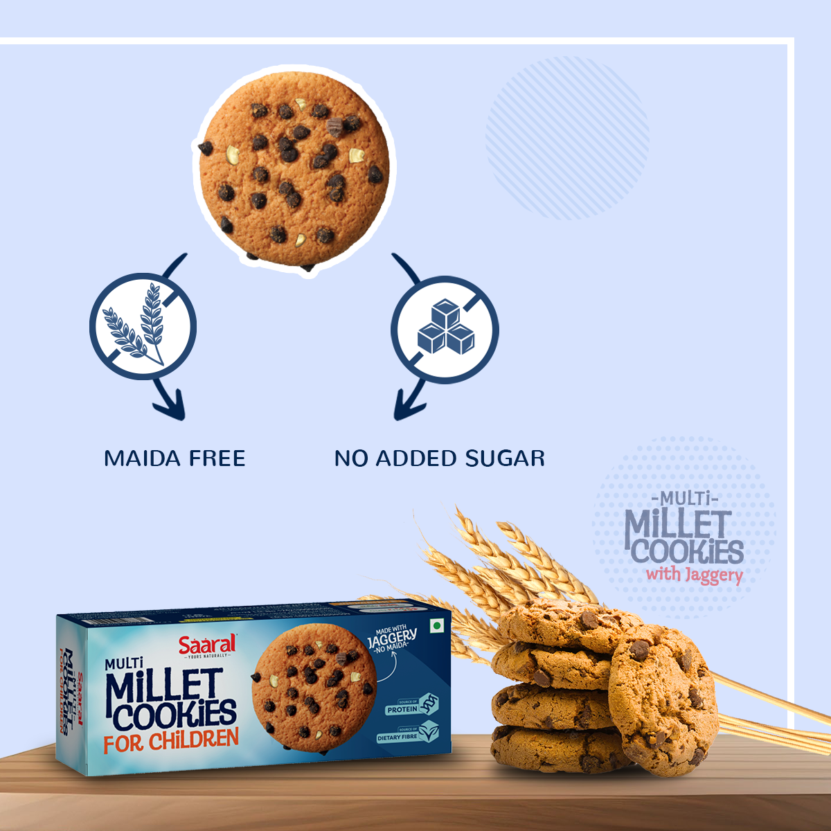 Saaral Multi Millet Cookies for Children