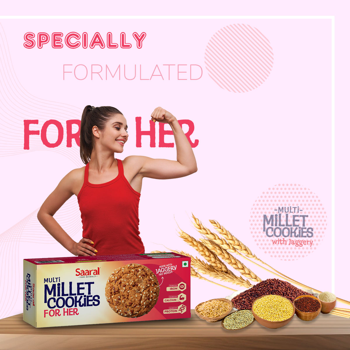 Saaral Multi Millet Cookies For Her