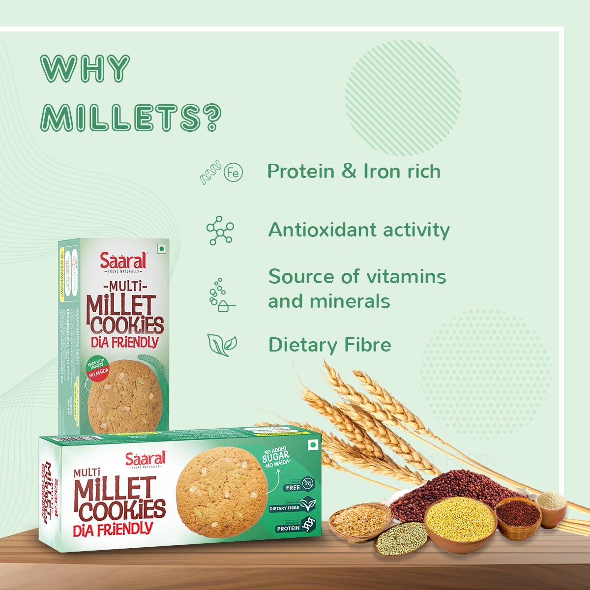 Saaral Multi Millet Dia Friendly Cookies