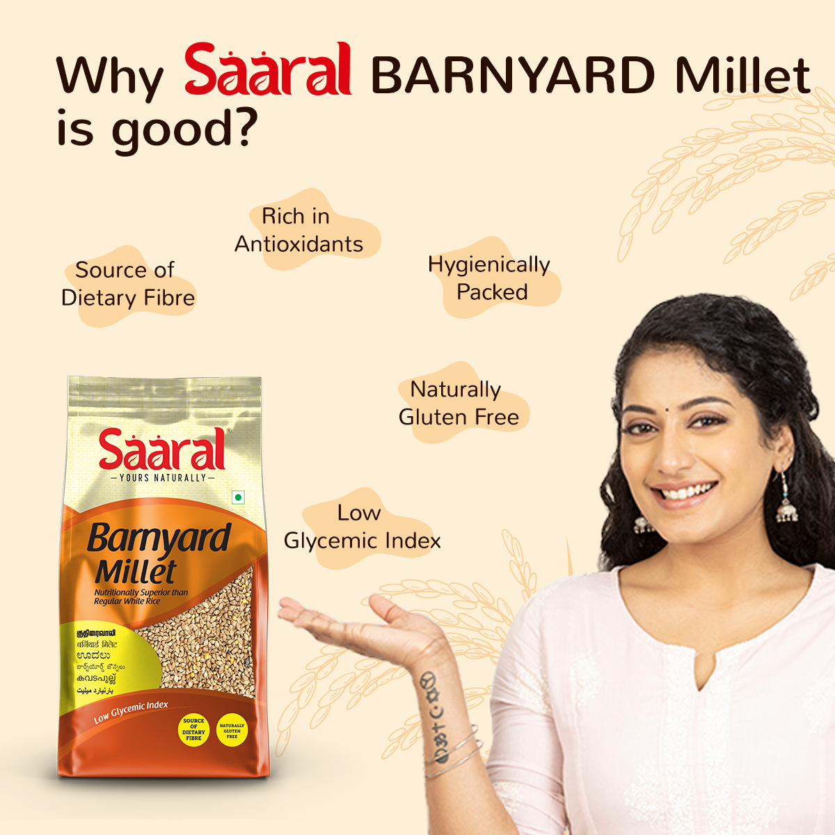 Natural Unpolished Native Millets (Pack of 4) with Free Gulkand 100gms