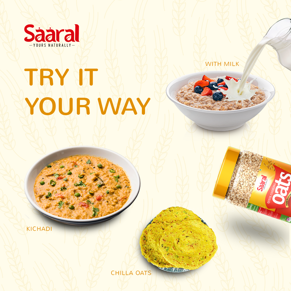 SAARAL Quick Oats - 300gms
