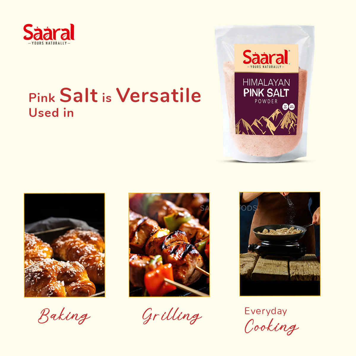 Saaral Himalayan Pink Salt Powder (500g)