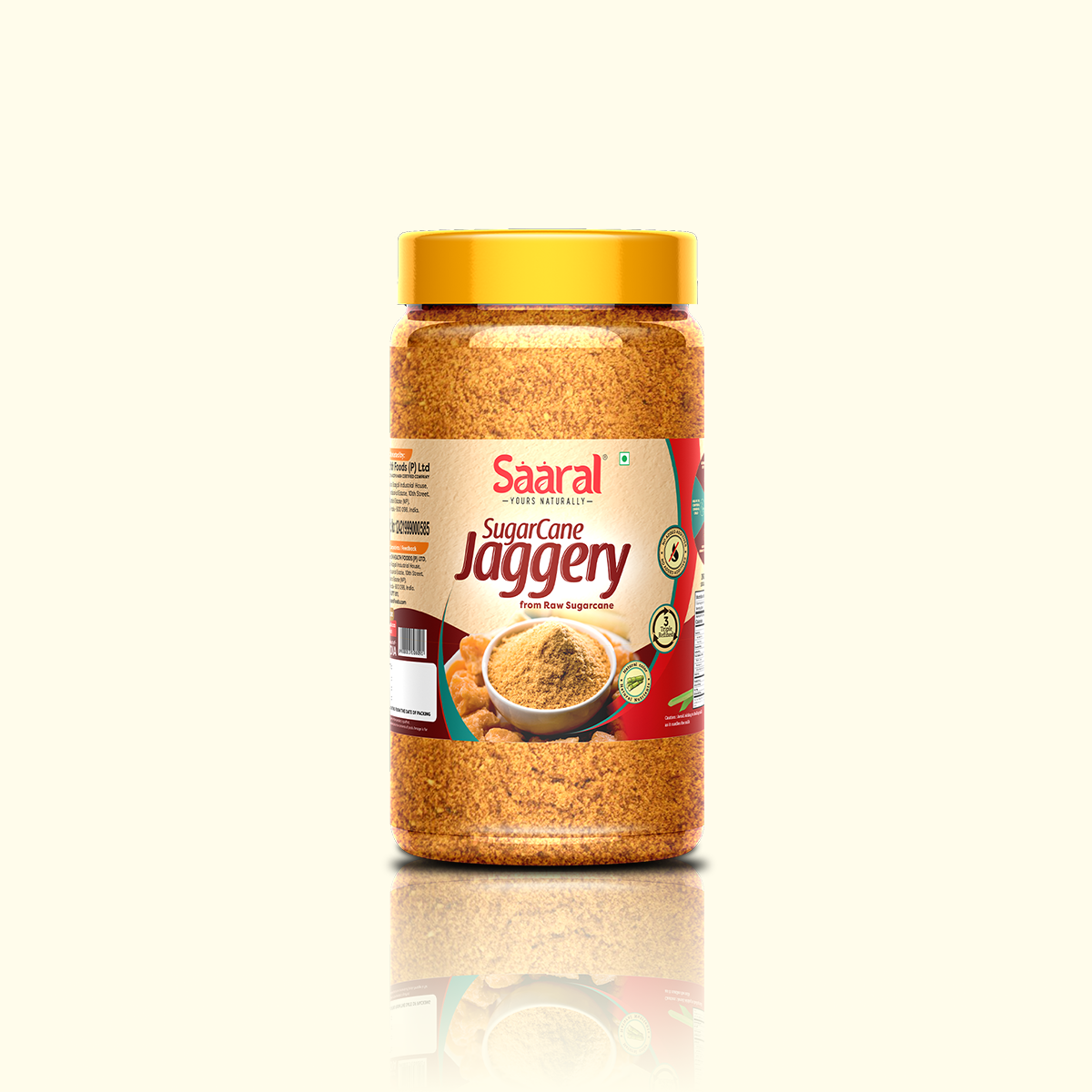 Saaral Natural Jaggery Powder - 500gms