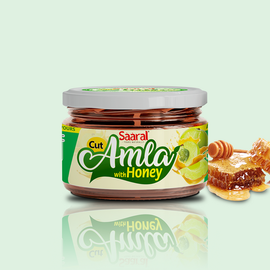 Saaral Seedless Cut Amla with Pure Honey Murabba (250 Gms Approx), No Added Sugar, Immunity Booster With High Vitamin C & Antioxidants