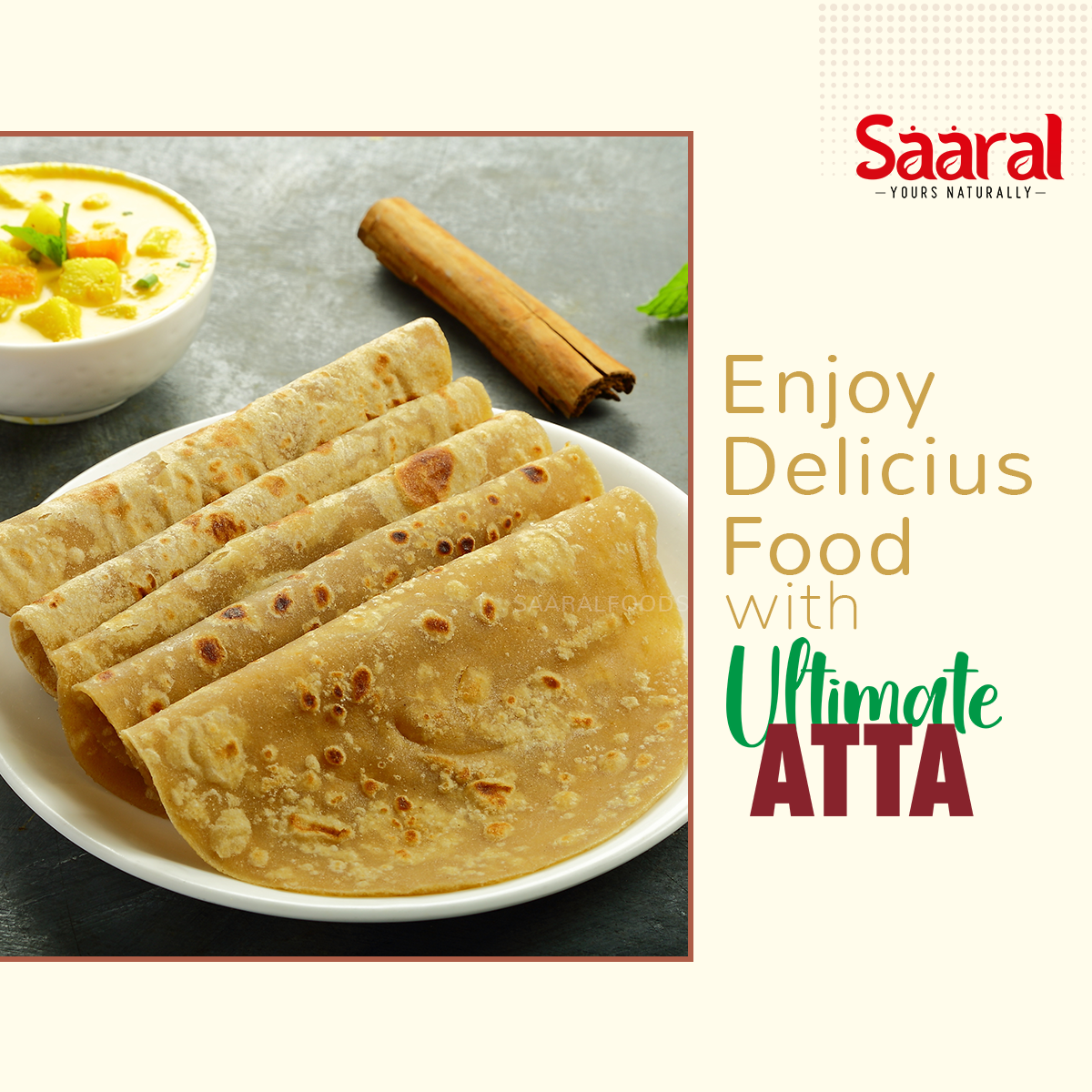 Saaral Ultimate Atta / Multi Millet Atta | Diabetic Friendly | Low GI Wheat Flour with 40% Millets | High Protein & Fibre