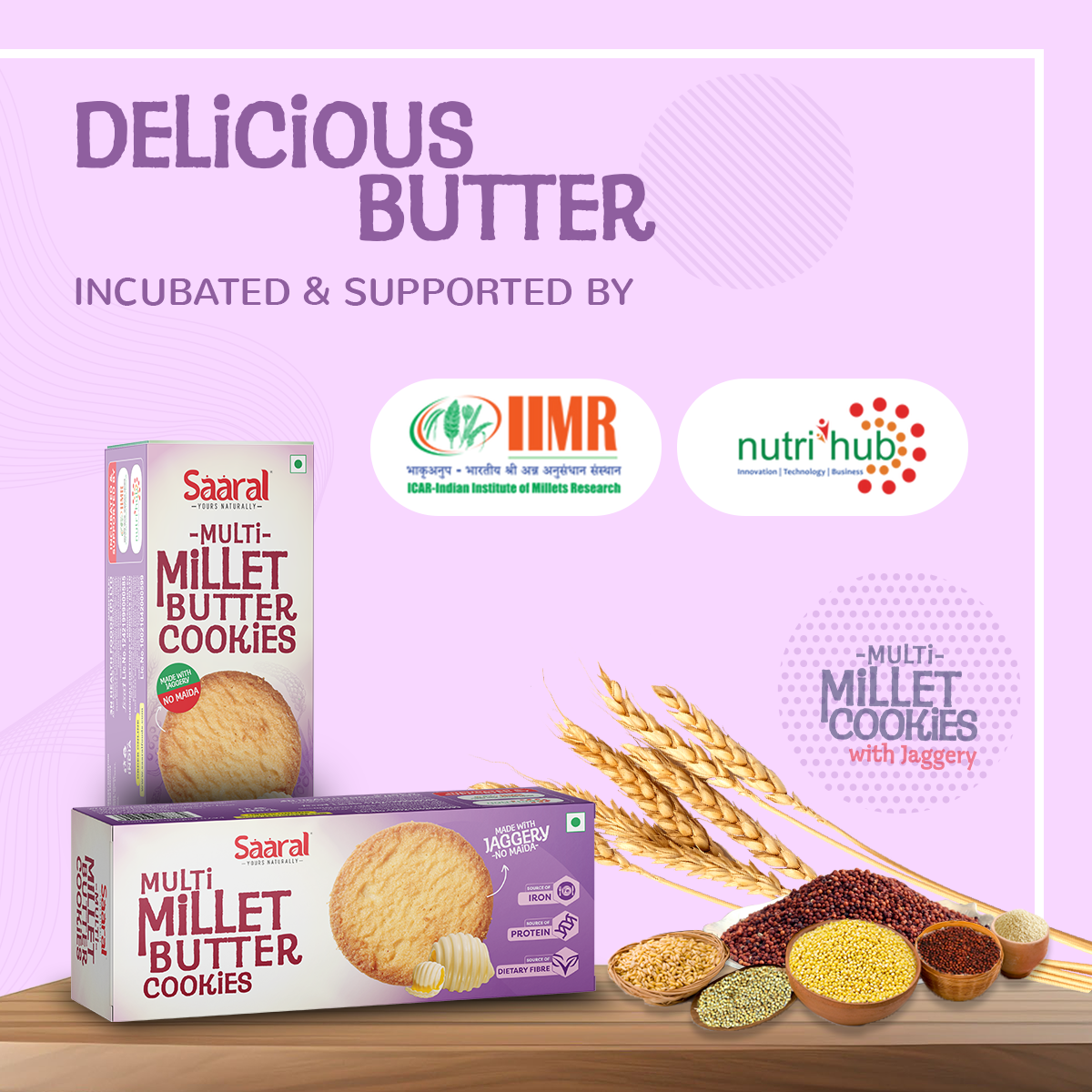 Saaral Multi Millet Butter Cookies