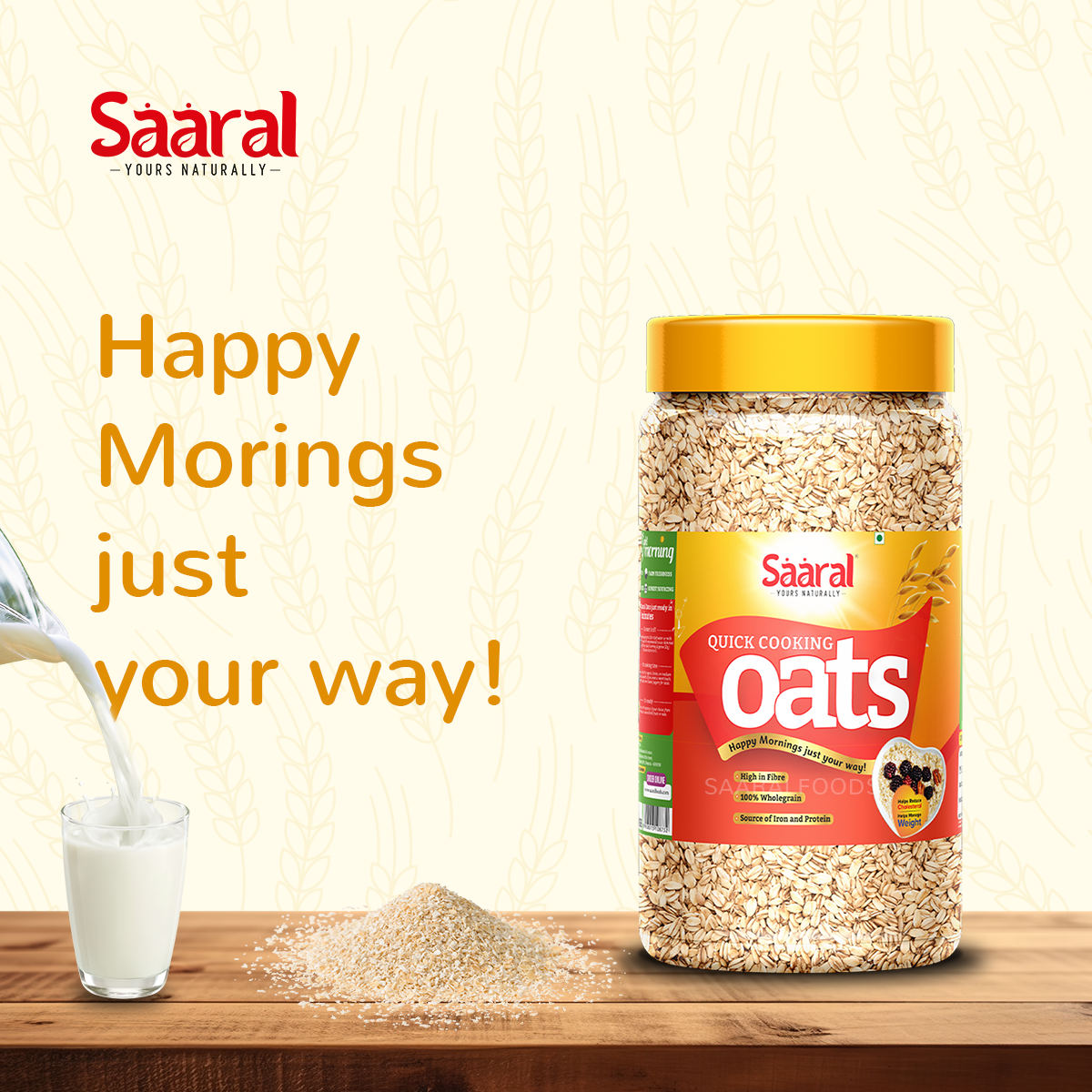 SAARAL Quick Oats - 300gms