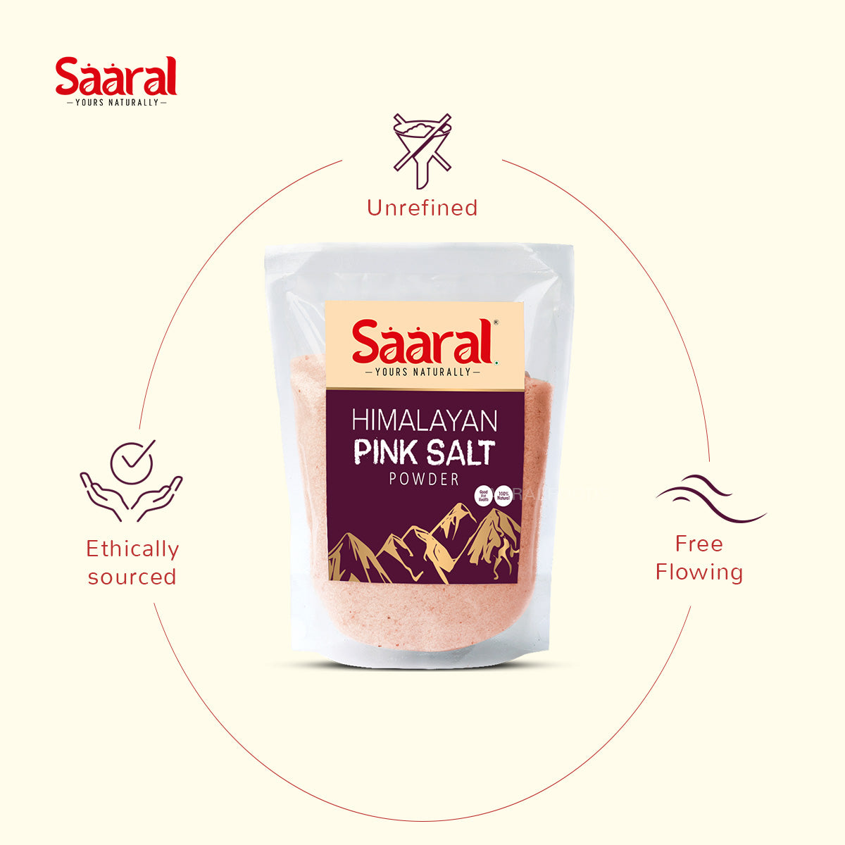 Saaral Himalayan Pink Salt Powder (500g)