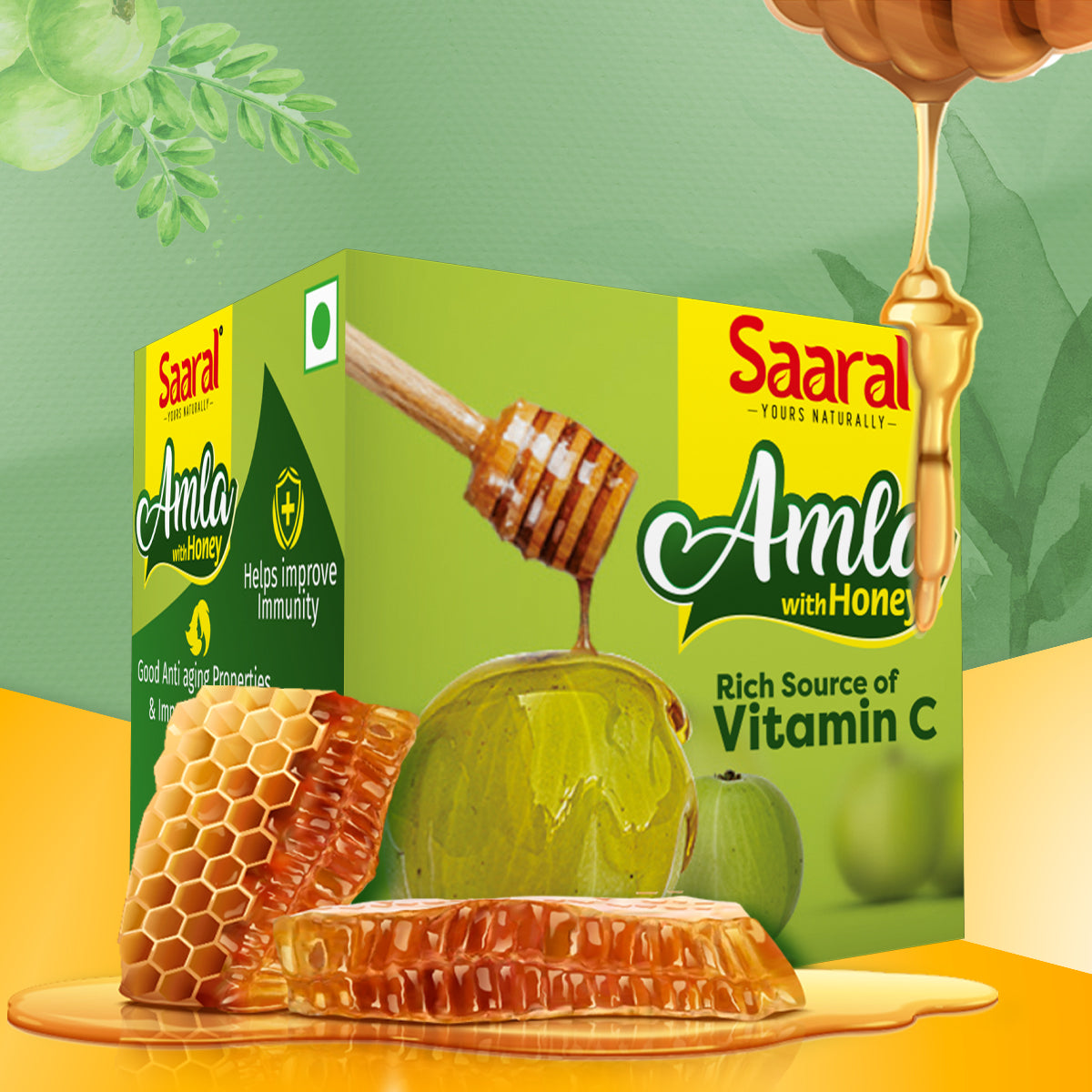 SAARAL amla with honey - 50 Pcs of single pack