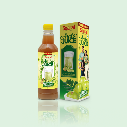 Saaral Amla Juice ( 375 ml +125 ml extra )- pack of 2