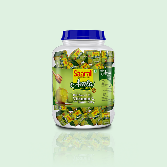 Saaral Honey Amla Pet Jar (30 Pcs) With High Vitamin C & Antioxidants