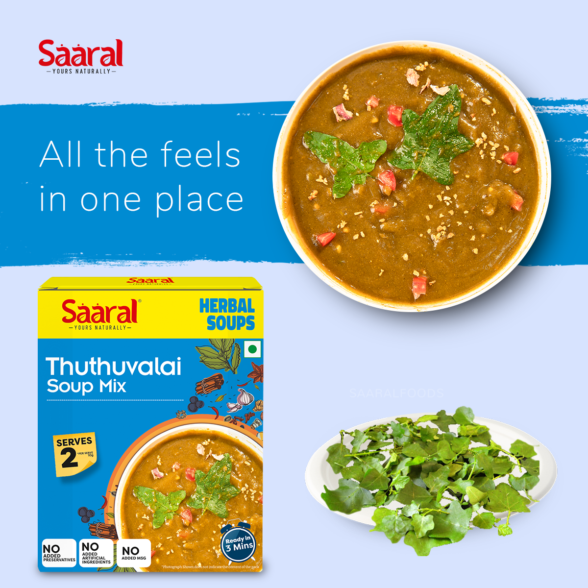 Natural Healthy Herbal Thuthuvalai Soup - Pack of 5